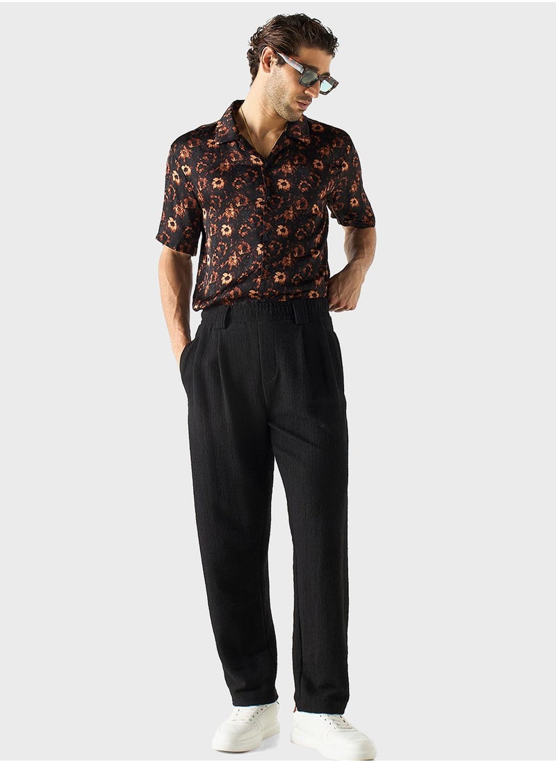 Iconic - Floral Print Relaxed  Fit Shirt - Image 1