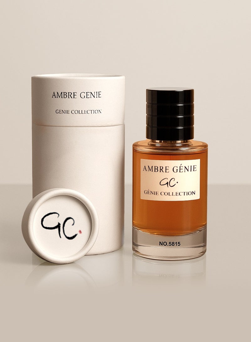 Genie Collection Amber Genie Collection No. 5815 | Long Lasting Luxury Unisex Perfume with Woody, Spicy & Floral Notes – 25ml - Image 1