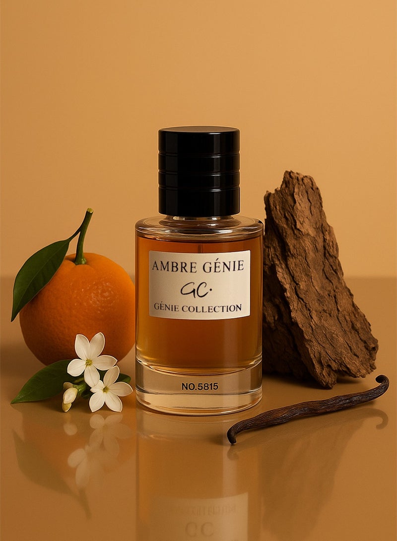 Genie Collection Amber Genie Collection No. 5815 | Long Lasting Luxury Unisex Perfume with Woody, Spicy & Floral Notes – 25ml - Image 2