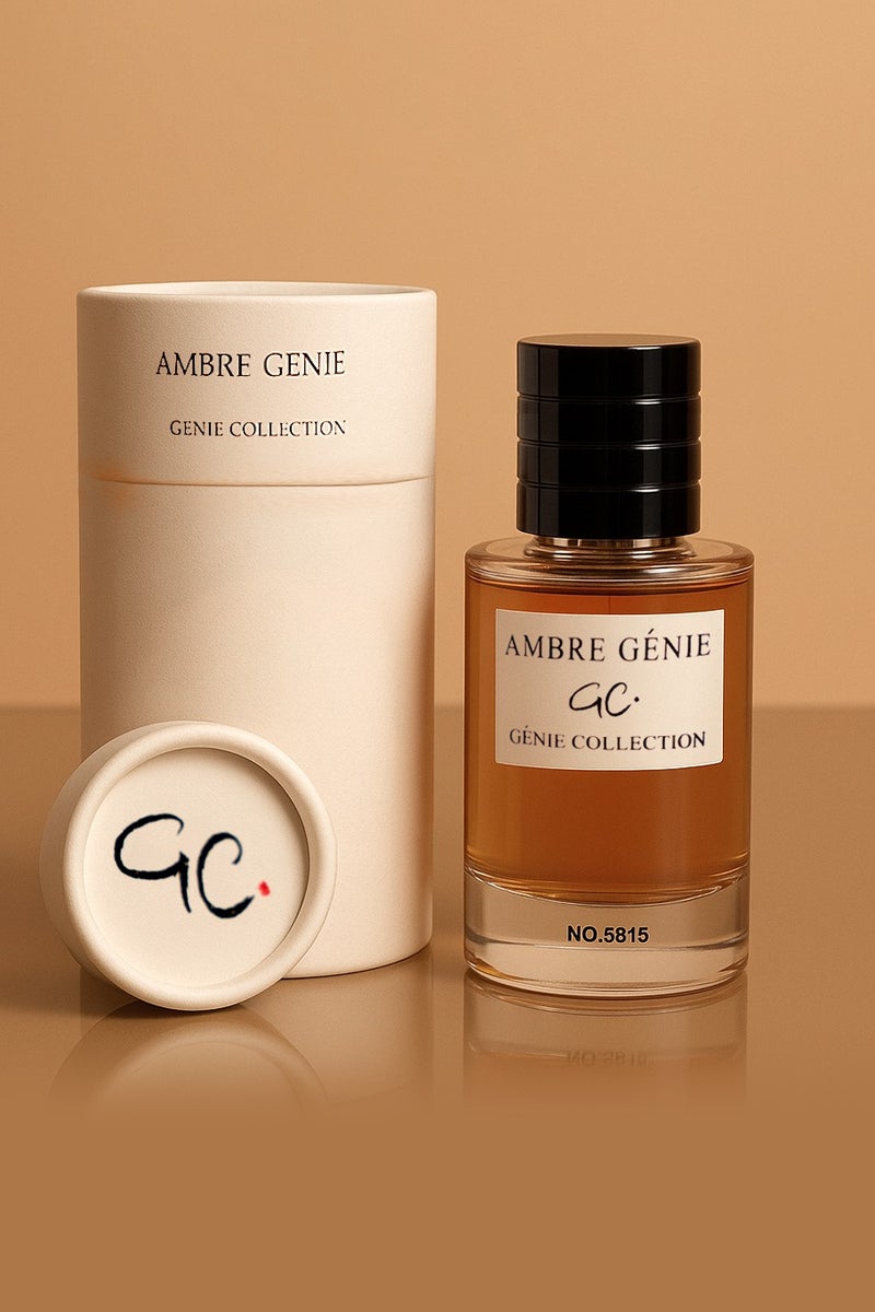 Genie Collection Amber Genie Collection No. 5815 | Long Lasting Luxury Unisex Perfume with Woody, Spicy & Floral Notes – 25ml - Image 4