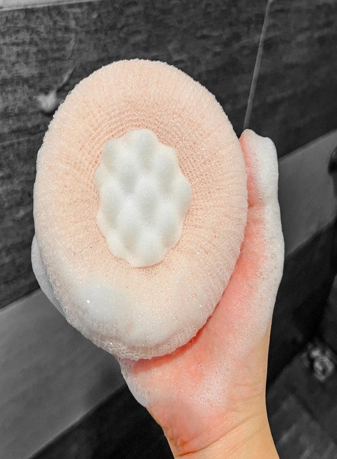 BuleVina 2Pack Super Soft Sunflower Suction Cup Bath Ball, Essential Bath Sponge for Men and Women, Loofah Sponge Effectively Exfoliates - Image 3