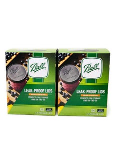 Ball Ball Leak-Proof Plastic Lids for Glass Mason Jars, Used for Canning, Pickling, Juice, Jam, Jelly (Wide, 6 Count (Pack of 2))  - Image 1