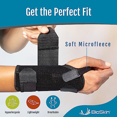 BioSkin Carpal Tunnel Wrist Brace - For Arthritis Pain And Support, Tendonitis, Wrist Sprains, Night Wrist Sleep Support Brace, Wrist Splint, Wrist Support For Women And Men, HSA or FSA Eligible - Image 4