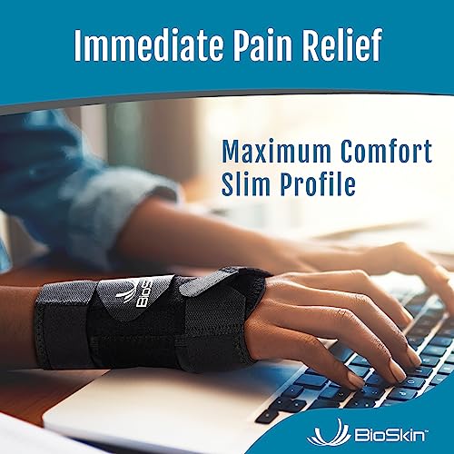 BioSkin Carpal Tunnel Wrist Brace - For Arthritis Pain And Support, Tendonitis, Wrist Sprains, Night Wrist Sleep Support Brace, Wrist Splint, Wrist Support For Women And Men, HSA or FSA Eligible - Image 2