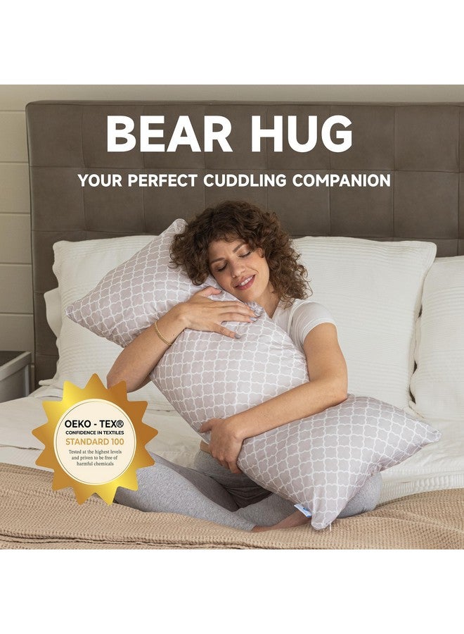 PharMeDoc Pharmedoc Body Pillow, Pregnancy Pillow, Side Sleeper Pillow, Body Pillow for Adults, Memory Foam Pillow, Arabesque - Image 2
