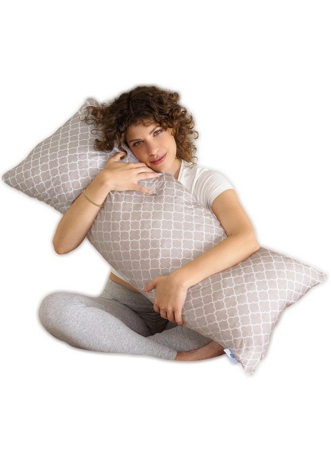PharMeDoc Pharmedoc Body Pillow, Pregnancy Pillow, Side Sleeper Pillow, Body Pillow for Adults, Memory Foam Pillow, Arabesque - Image 1