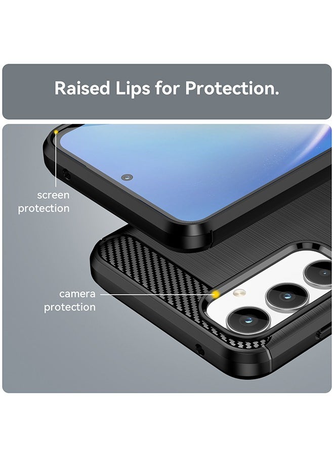 SNBFA Samsung Galaxy A35 Case Cover with Soft TPU Carbon Fiber Texture Anti-Scratch Shockproof Slim Anti-Drop Bumper Back Cover Comfortable Touch shell Phone Accessory for Samsung Galaxy A35 5G  - Image 3
