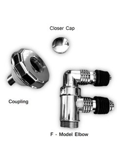 Rasdion Rasdion Bathroom Floor Drain Connector Assembly Drainer for Washing Machine Outlet Pipe Connector FModel with Coupling  - Image 4