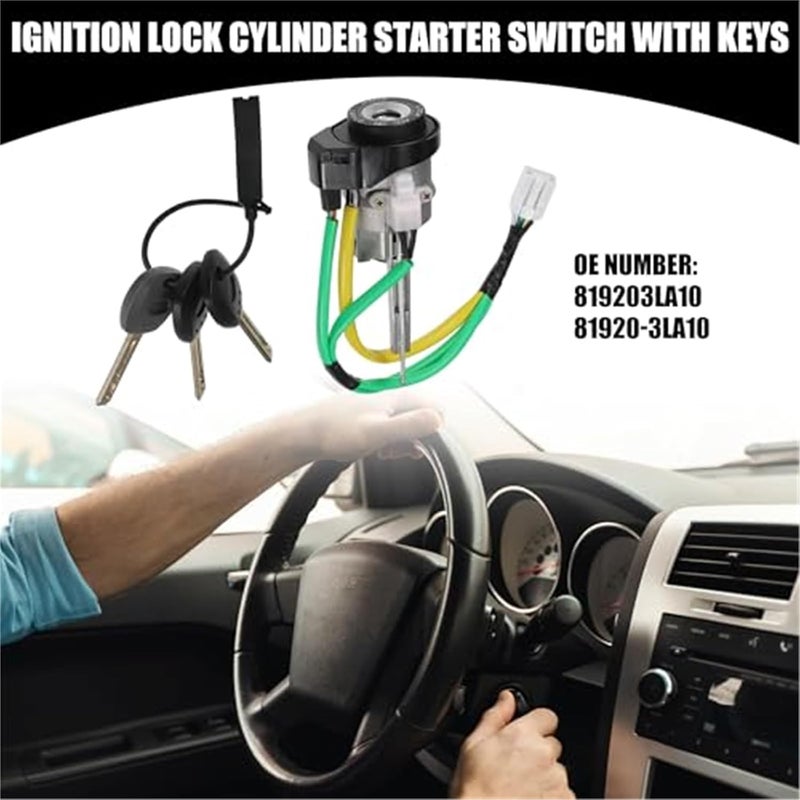 DEMULAX Ignition Lock Cylinder Switch for Hyundai Azera 2008 - Image 2