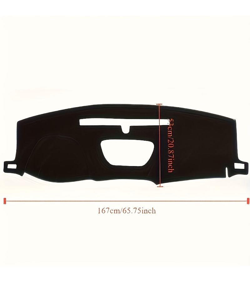 Fits 2019 2022 Chevrolet Silverado GMC Sierra 1500 2500HD 3500HD Dashboard Cover Car Interior Pad Black Red Edge Left Hand Drive - Image 2