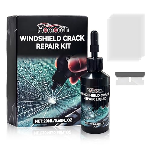 ZNDAW Windshield Crack Repair Kit Quick Car Window Cracks Gone Glass Scratch Repair Liquid LongLasting Windscreen Filler Tool Resin Fluid for Cracks Chips StarShaped Damage - Image 1