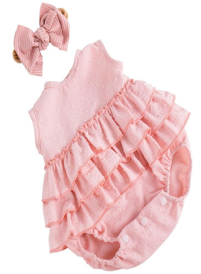 Aori Lifelike Baby Dolls Clothes 20 Inch Pink Dress Clothing Set for 17-20 in Realistic Newborn Dolls Girl - Image 1