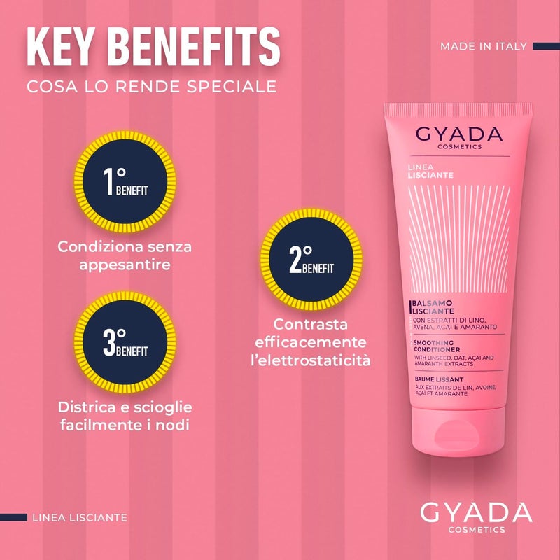 GYADA COSMETICS Smoothing Lightweight Disciplining and AntiStatic Conditioner for Smooth Silky and Shiny Hair 200 ml - Image 1