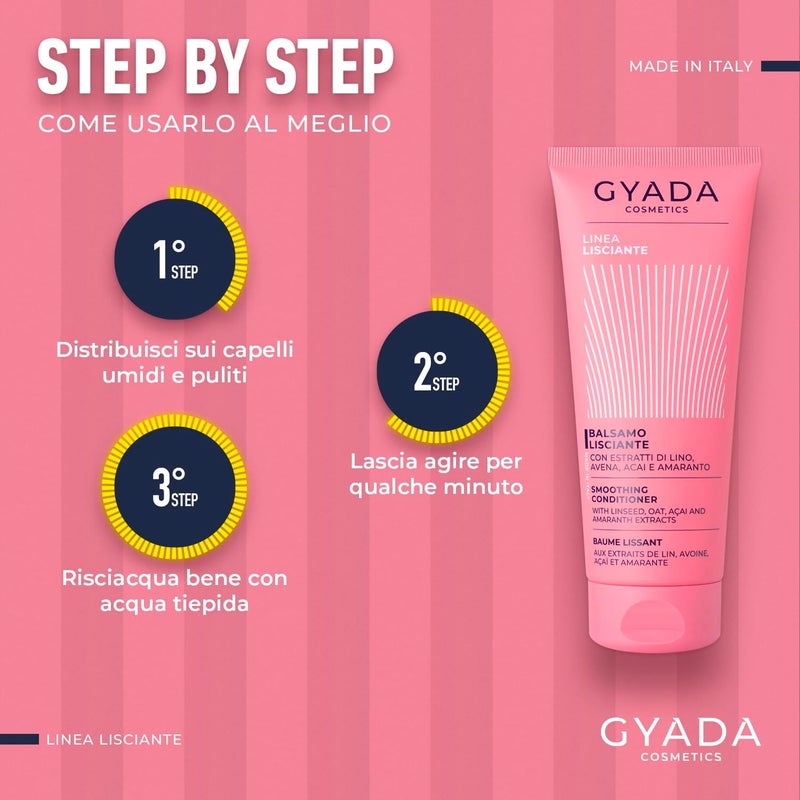 GYADA COSMETICS Smoothing Lightweight Disciplining and AntiStatic Conditioner for Smooth Silky and Shiny Hair 200 ml - Image 2