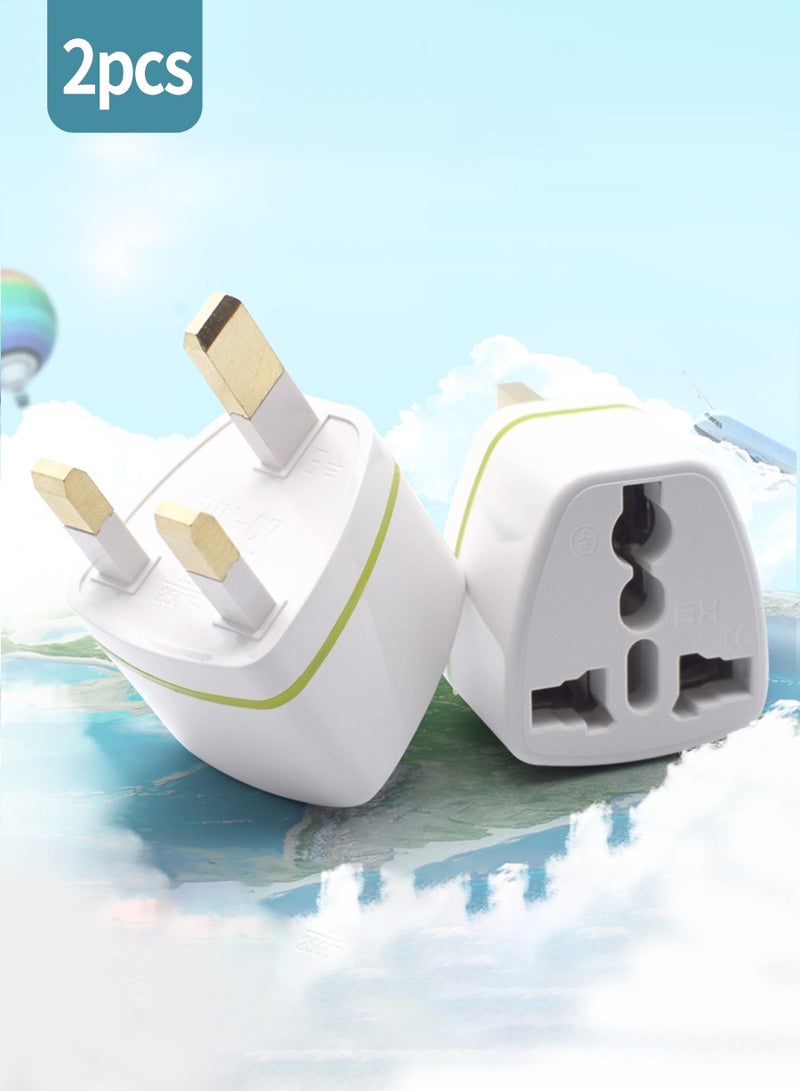 BEIRUI 2pcs British Standard Plug Travel Adapter with 3-Pin Power Plug Adapter for Australia/UK/EU/USA, Plug Adapter - Image 1