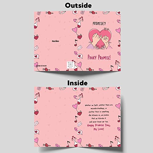 Festiko Adult Valentine Greeting Cards Valentine Week-8 Days Greeting Card,Love Romantic Cards,Greeting Card Set for Love Couples,Special Valentine Gift Set for Gf,BF,Wife,Husband,Multicolour - Image 5