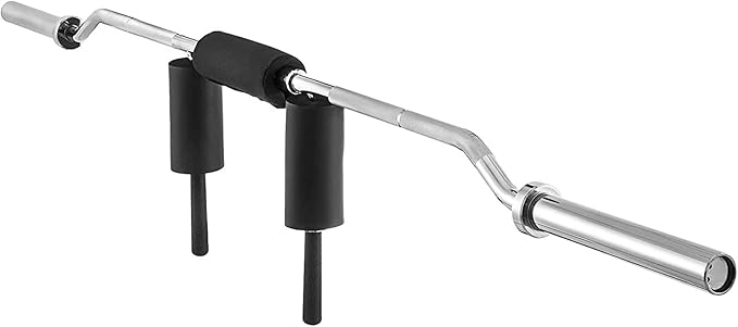 Safety Squat Bar Fitness Squat Olympic Bar Safety Squat Bar Attachment with Olympic Weight Bar Carries Weight Lifting 

2.2-meter U-shaped squat pole 
can be done 
silver plating 
black plating 
Rod diameter 30mm, grip diameter 50mm