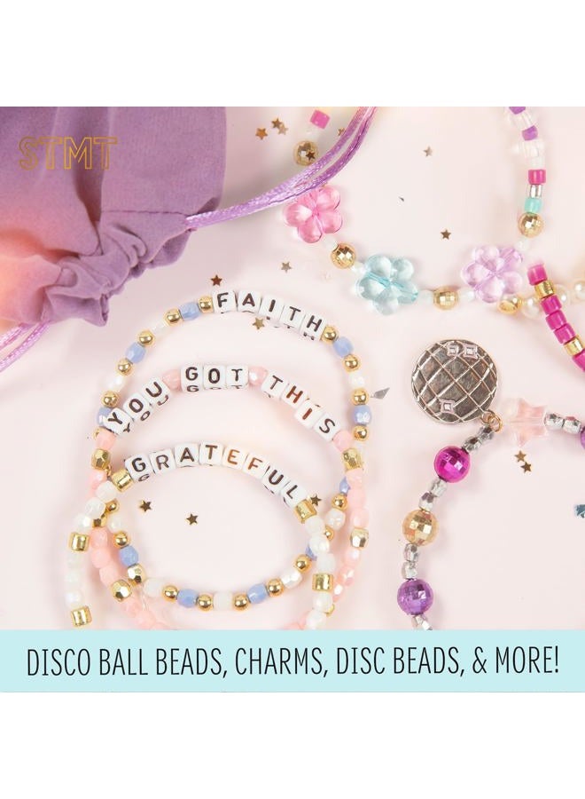 STMT D.I.Y. Glitz Bead Case, Includes Over 500 Jewelry Making Supplies, Including Cute Beads for Jewelry Making, Bracelet Charms, Storage Case, Friendship Bracelet Kit, Teen Girl Gifts - Image 2