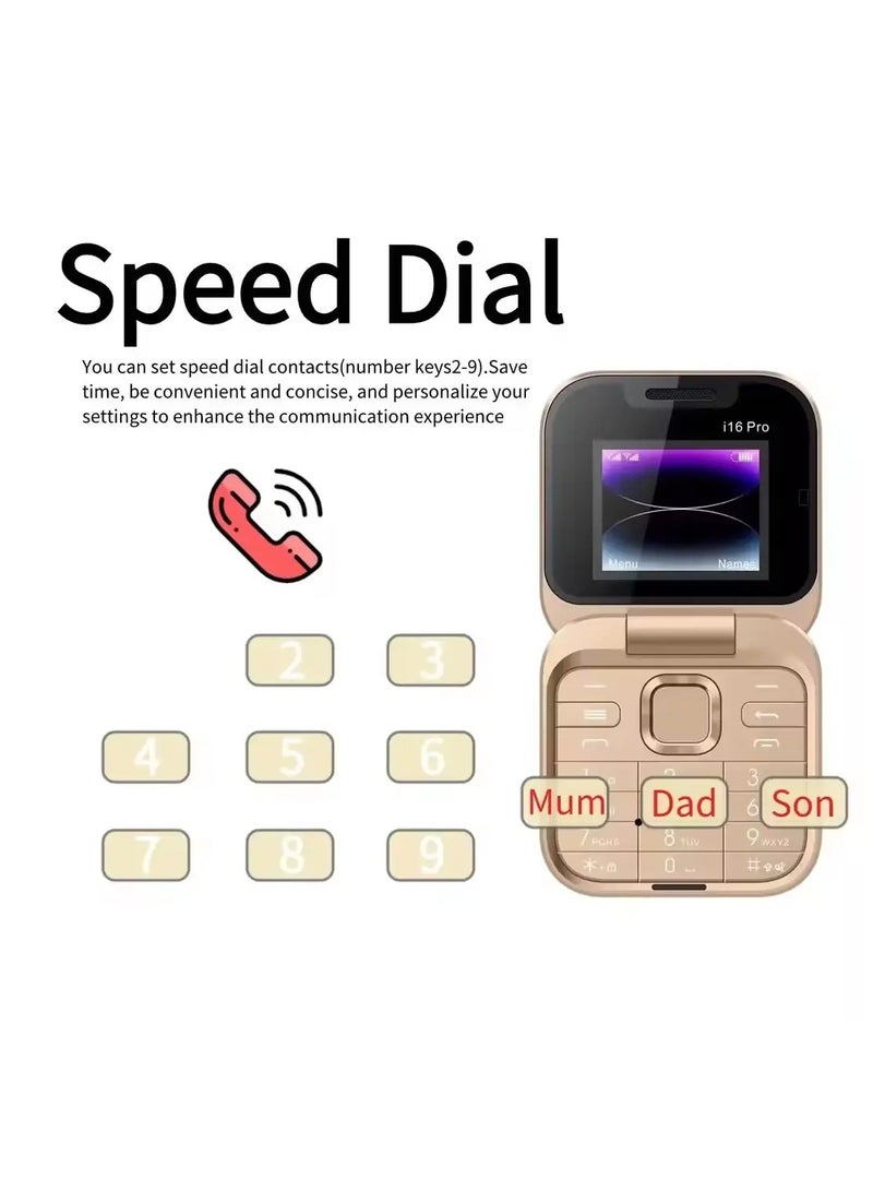 هوب هاتف جافا ثنائي الشريحة للبيع الساخن - شاشة 1.8 بوصة، بطارية 1000 مللي أمبير، مشغل MP3/MP4، راديو FM، تصميم قابل للطي - Image 3