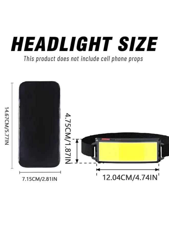 2pcs USB Rechargeable LED Headlamp High Light for Camping Work Emergency - Image 4