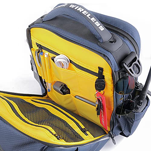 R SPIDER WIRELESS Premium Pilot Flight Bag - Aviation Bag (Navy Blue) - Image 3