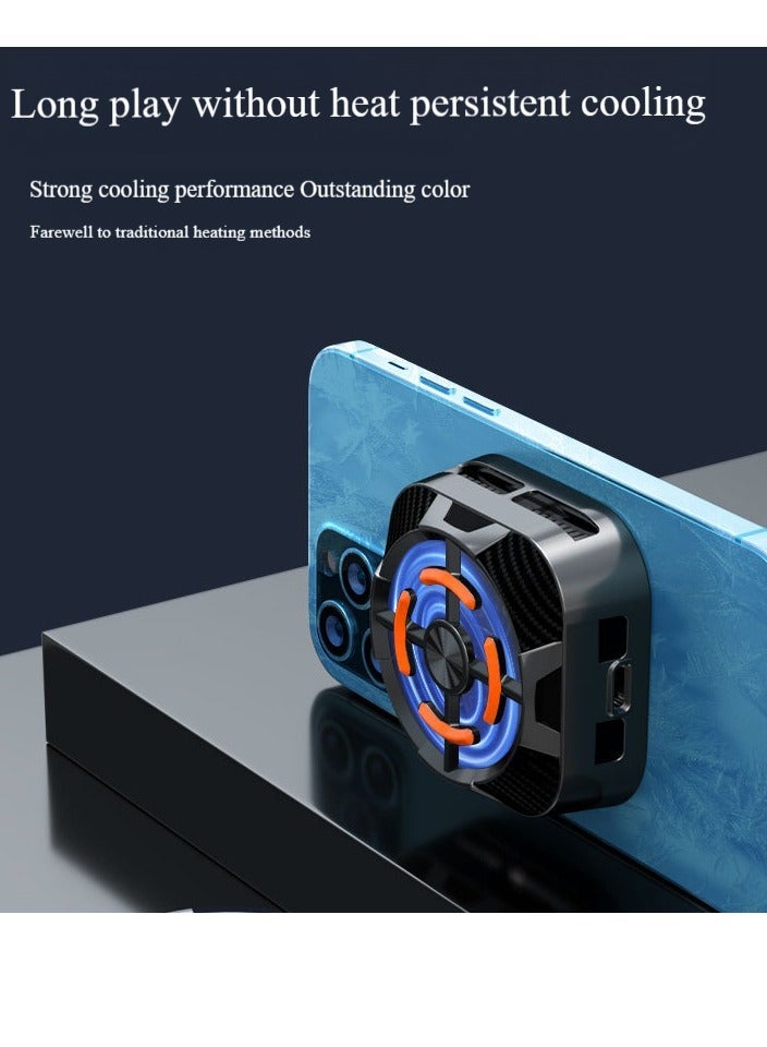 Loquat Magnetic mobile phone radiator, mobile phone cooling fan, with semiconductor heat dissipation chip, used for mobile phone/tablet to play games, open live broadcast, etc., without iron sheet  - Image 3