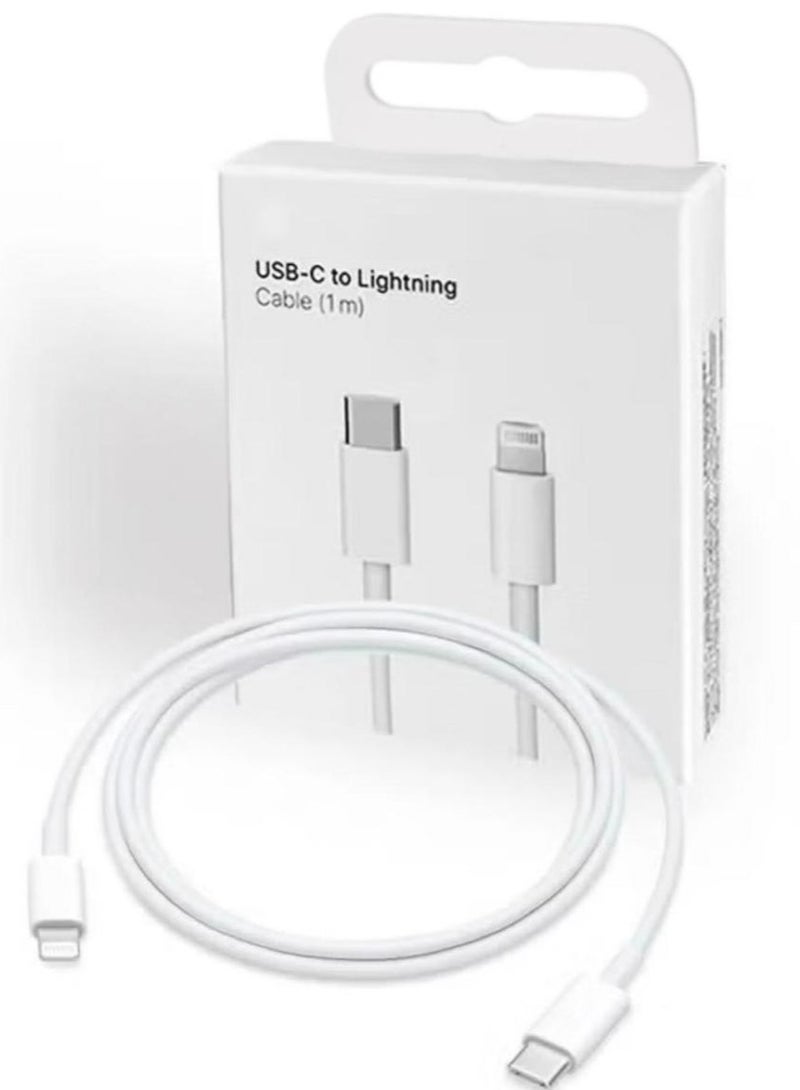 محول كيبل USB C إلى لايتنينج   متوافق -  نوع سي لاجهزة ايفون 14 برو ماكس 13 12 11 X XS XR 8 بلس ايربودز يدعم توصيل الطاقة 1 متر