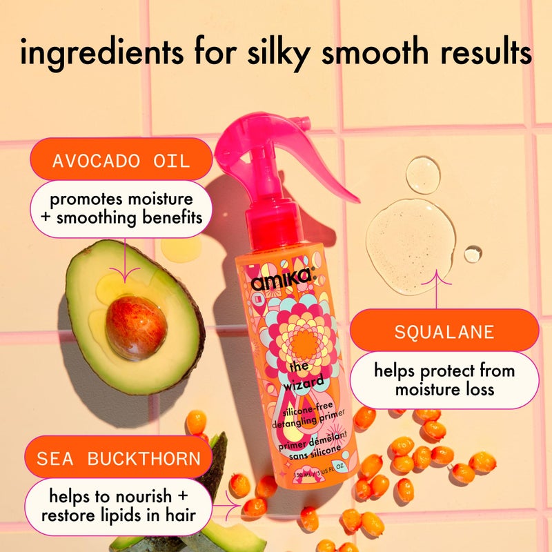 amika the wizard silicone-free detangling primer, 60ml - Image 5