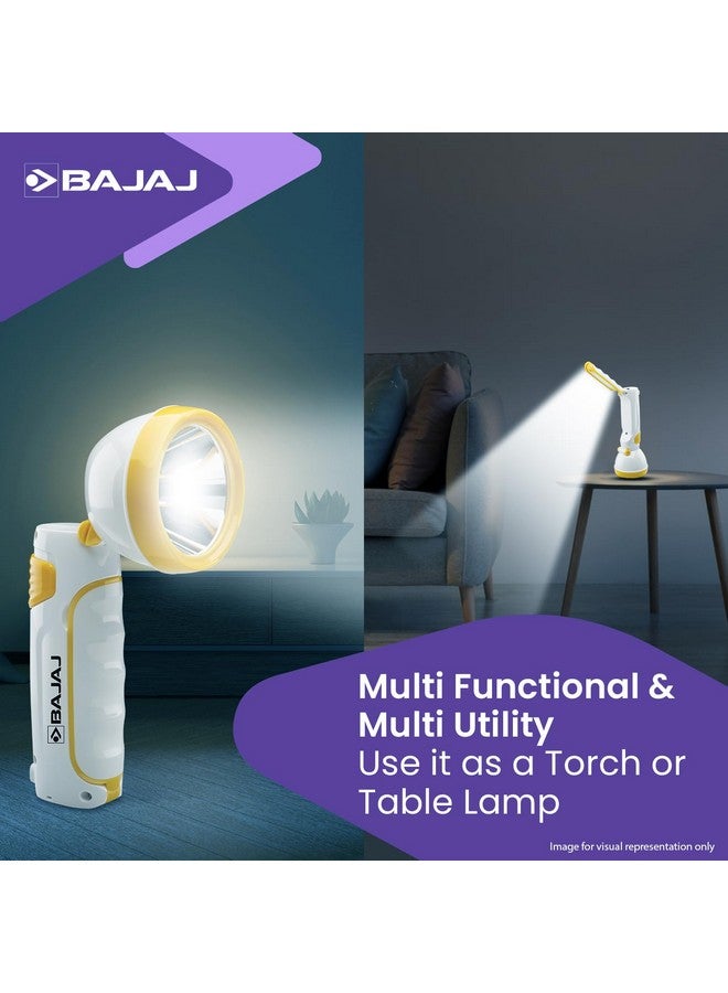 Bajaj Hyperion RC Led Portable Torch Cum Table Lamp (Pack of 1, Yellow) - Image 5