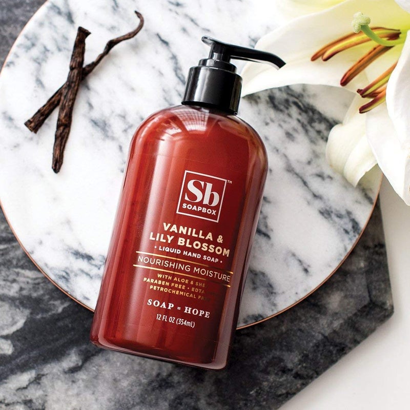 Soapbox Liquid Hand Soap Refill, Vanilla & Lily Blossom, Gentle & Moisturizing Hand Wash for Kitchen and Bathroom, Vegan & Cruelty Free, 64oz Half Gallon Refill (Pack of 1) - Image 3