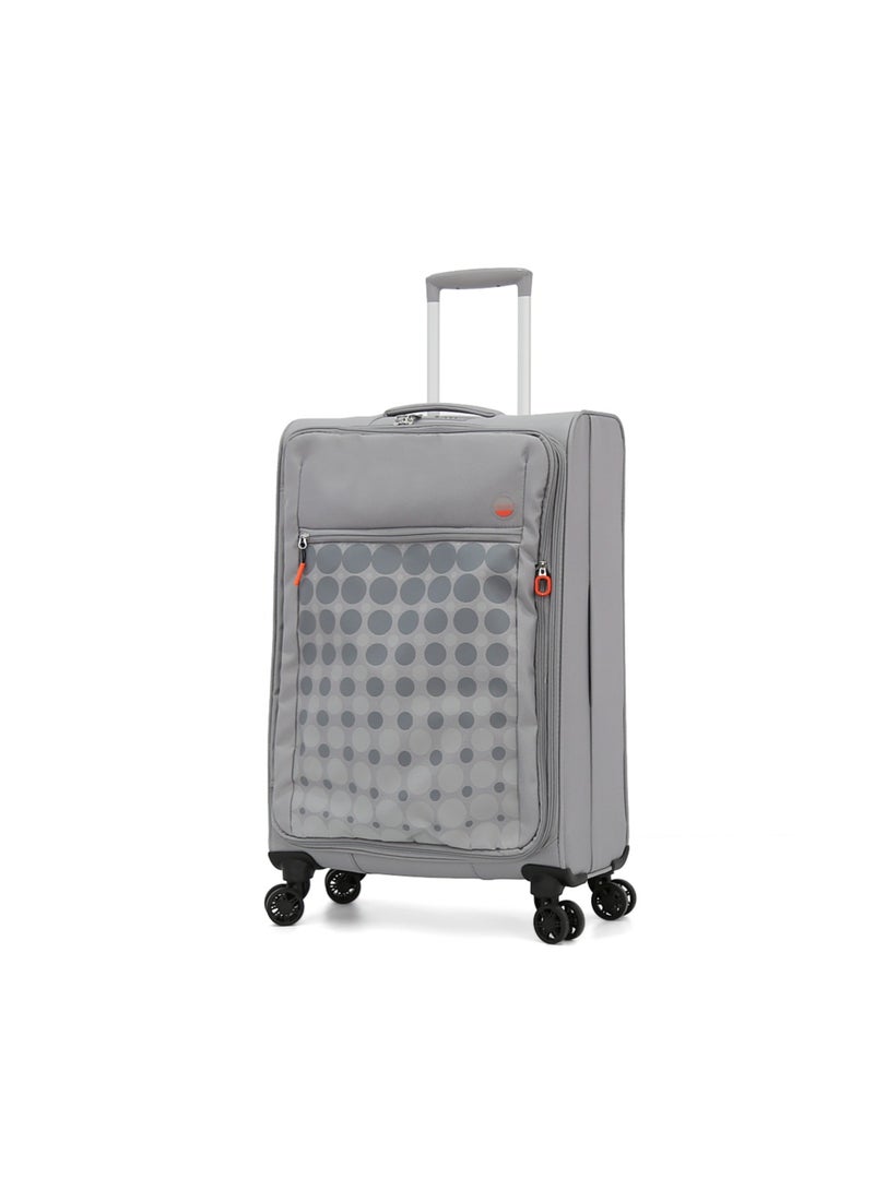 Verage  مجموعة من 3 قطع من حقائب السفر ذات العجلات الناعمة، باللون الرمادي (S-20"، M-24"، L-28") - Image 2