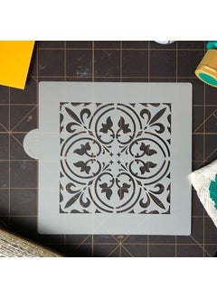 Designer Stencils Scroll Tile Cookie and Craft Stencil CM131 by Designer Stencils  - Image 4
