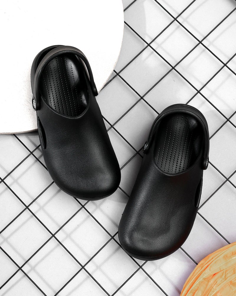 Face أحذية كلوج سوداء للرجال - Image 1