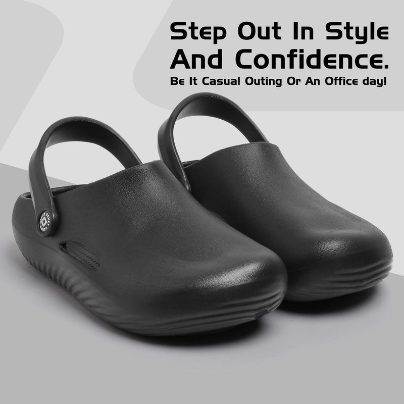 Face أحذية كلوج سوداء للرجال - Image 2