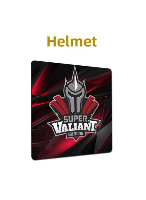 Temu Generation Hair Sirui Map Thickened XTFPS Smooth Greyhound Csgo Eat Chicken Qck Video Game Mouse Pad-Color:285*320*4mm-Pattern:Helmet