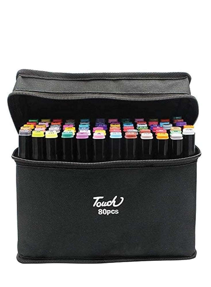 Touch 80-Piece Twin Tips Marker Pen Multicolour  - Image 1