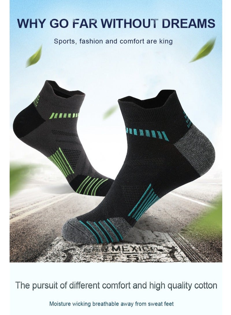 6 Pairs Mens Athletic Socks - Low Cut, Sweat-Wicking, Odour-Resistant, All-Season Comfort - Ideal for Active Lifestyles, Running & Everyday Wear - Ultimate Socks for Men Collection - Image 2