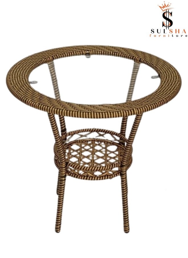 SULSHA - Outdoor Dining Twin Chairs And Round Table Set Coffee Table - Image 1