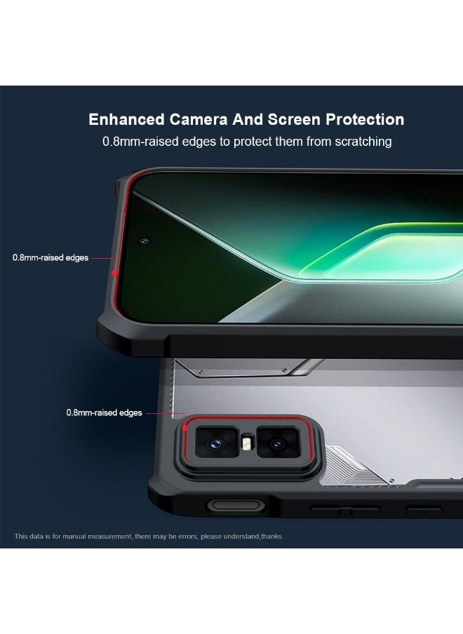 General Case Compatible with Infinix GT 30 Pro, Airbag Protection Transparent PC Back + Soft TPU Frame, Anti-scratch Protective Case  - Image 3