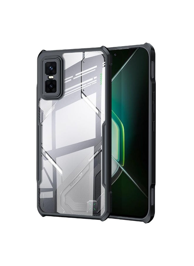 General Case Compatible with Infinix GT 30 Pro, Airbag Protection Transparent PC Back + Soft TPU Frame, Anti-scratch Protective Case  - Image 1