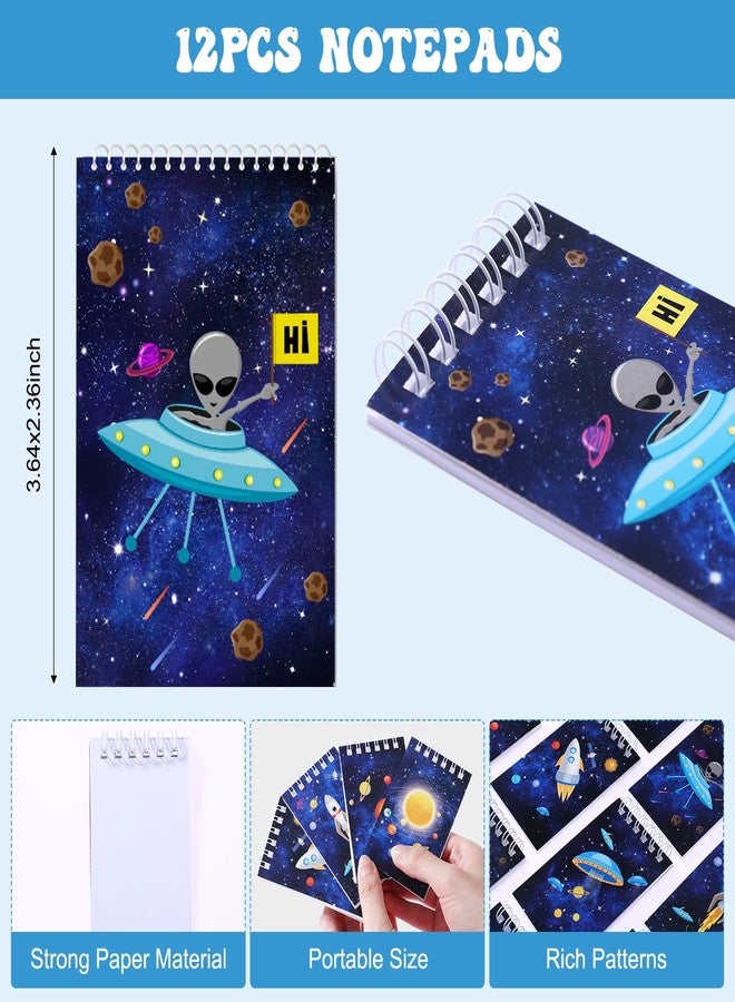 Faccito 86 Sets Space Party Favors Astronaut Party Favors Space Stationery Set Classroom Reward Gifts Prizes Notepads Pencils Stampers Sharpener Stickers Astronaut Model Birthday Decoration - Image 2