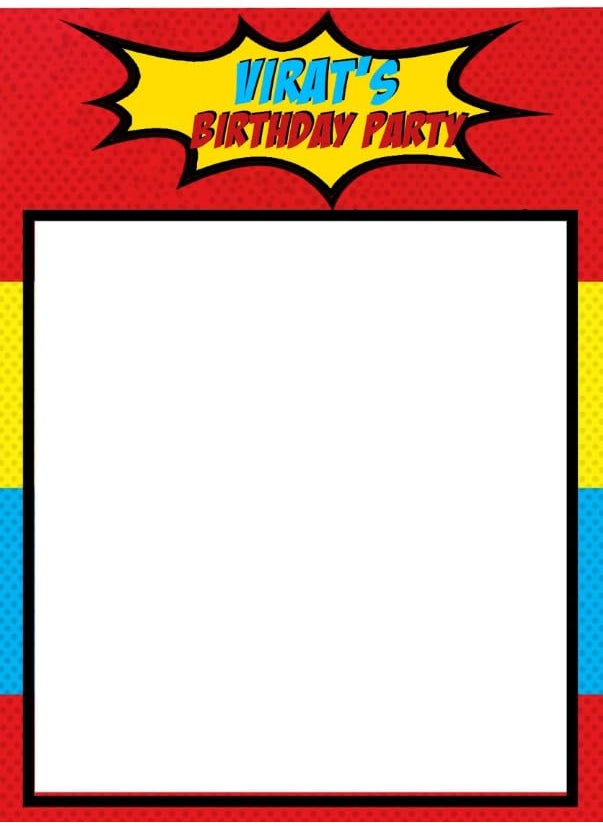 Theme My Party - Theme My Party Birthday Photobooth Props I Personalised Photobooth Props for Birthday Boy I Customised Photobooth for Birthday - Image 1
