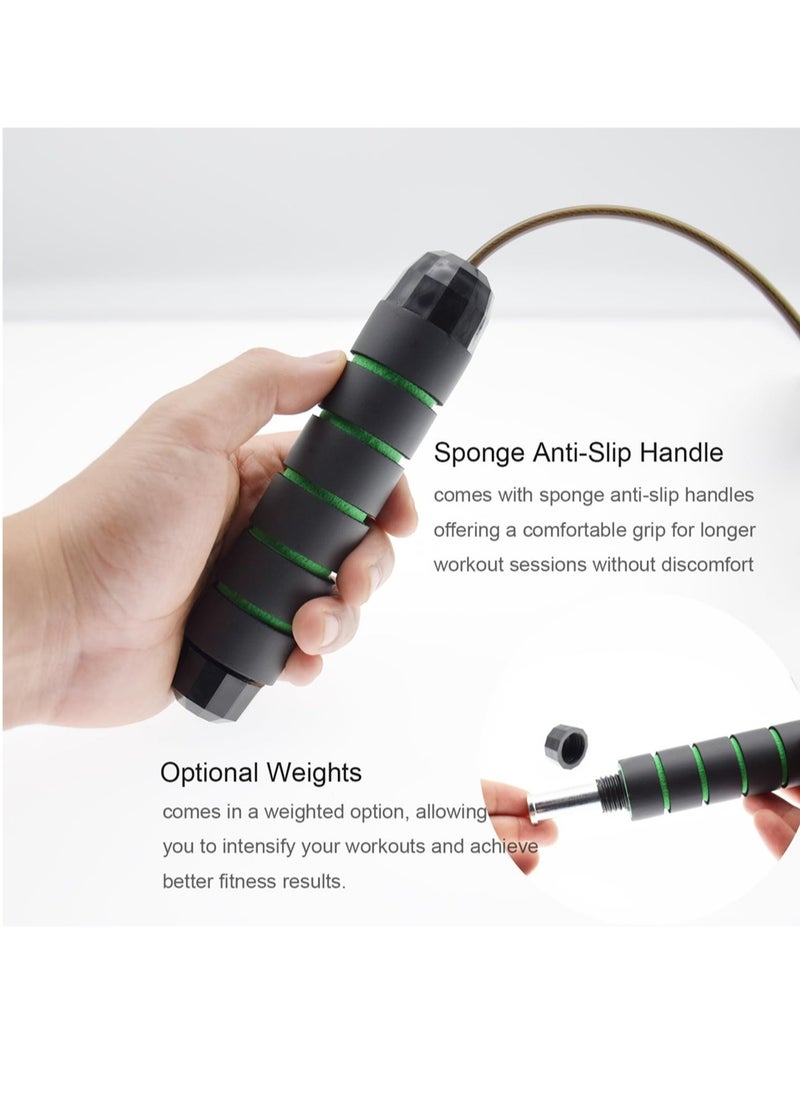 CoolRabbie CoolRabbie 9.2ft Jump Rope, Adjustable Jump Ropes, Skipping Rope Tangle-Free Rapid Speed with Ball Bearings, and Weighted Loads  - Image 4