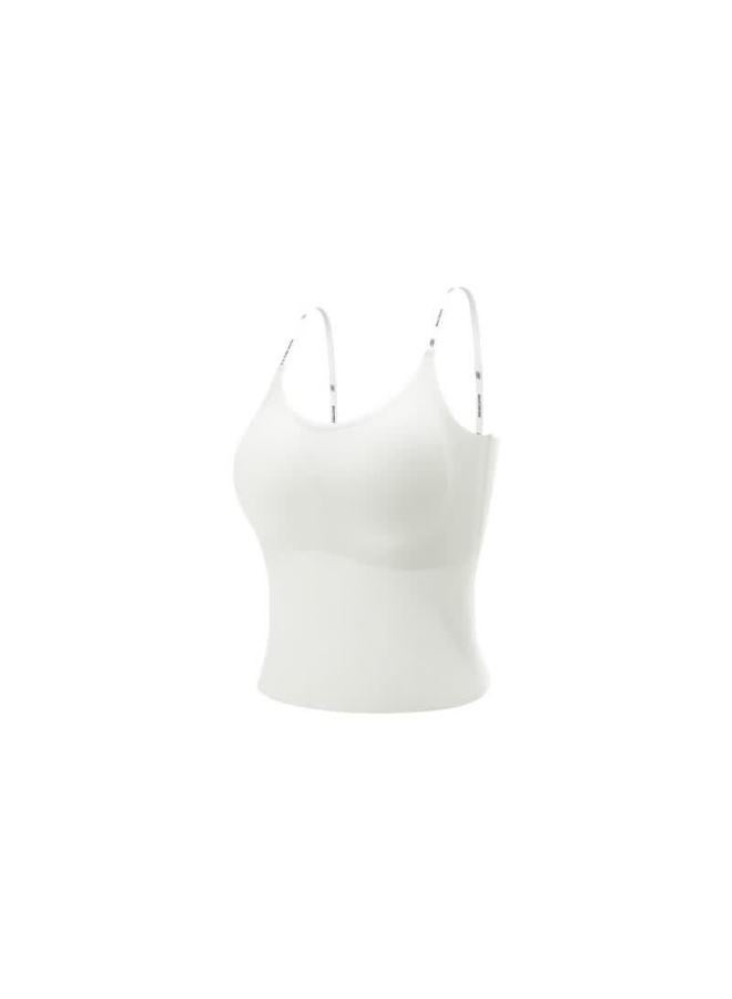 Skechers Women's Comfortable Push-up Wireless Seamless Versatile Tank Top Bra-free Camisole