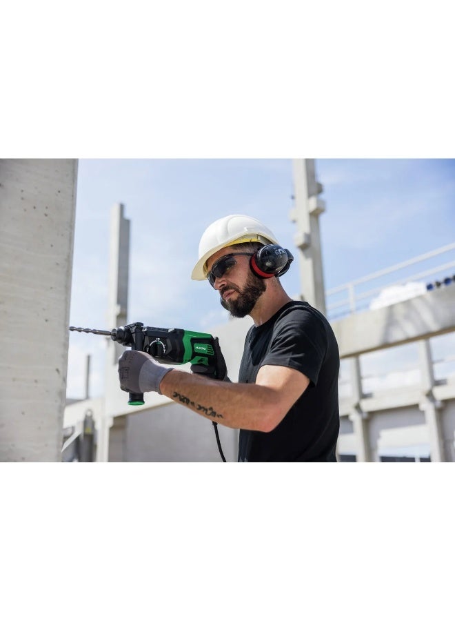 Hikoki مثقاب المطرقة الدوارة هيكوك 26 مم، 830 واط، 110 فولت، SDS-Plus، 3 أوضاع – مطرقة دوارة مدمجة وقوية مع حقيبة حمل – طراز DH26PC2C1Z - Image 3