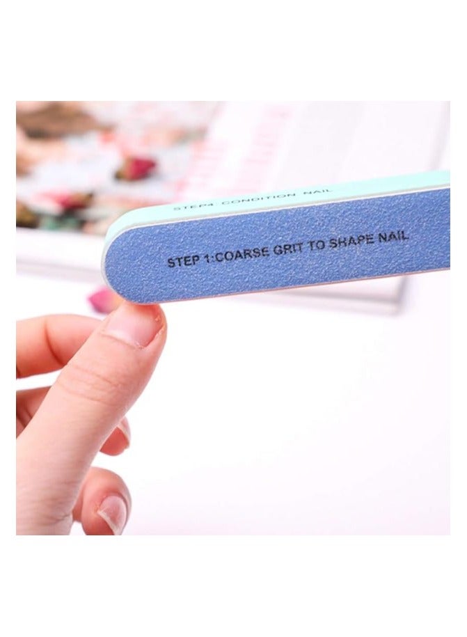 Nail Files Buffer Emery Board Nail Care Double Sided Grit Nail Buffering Files Girl Woman Professional Manicure Nail Care Pedicure Sanding Polishing Tool For Pedicure (3 pieces) - Image 5