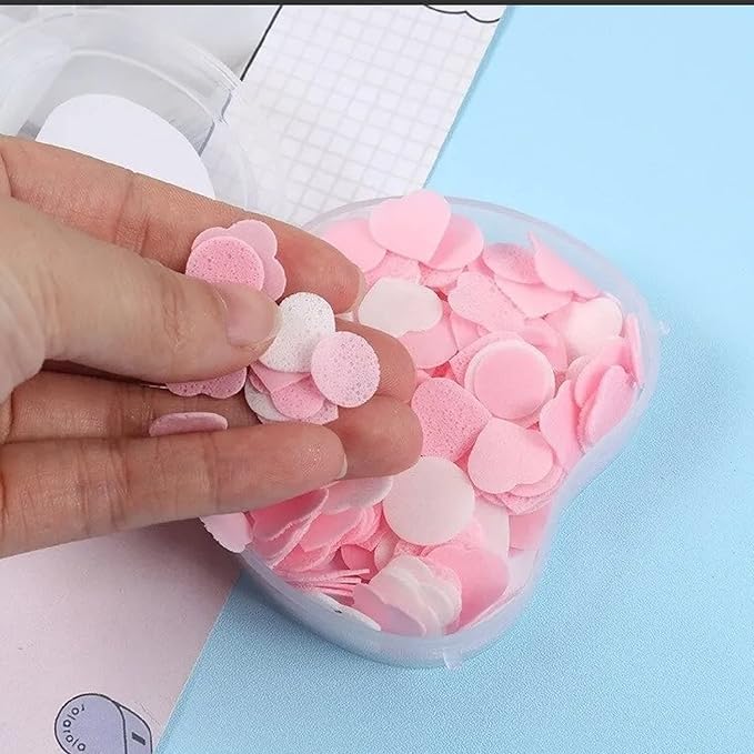 YBN Paper Soap in a Cute Plastic Box Clean Soft Bath for Travel Day Outing Trekking Pack of 2 - Image 2