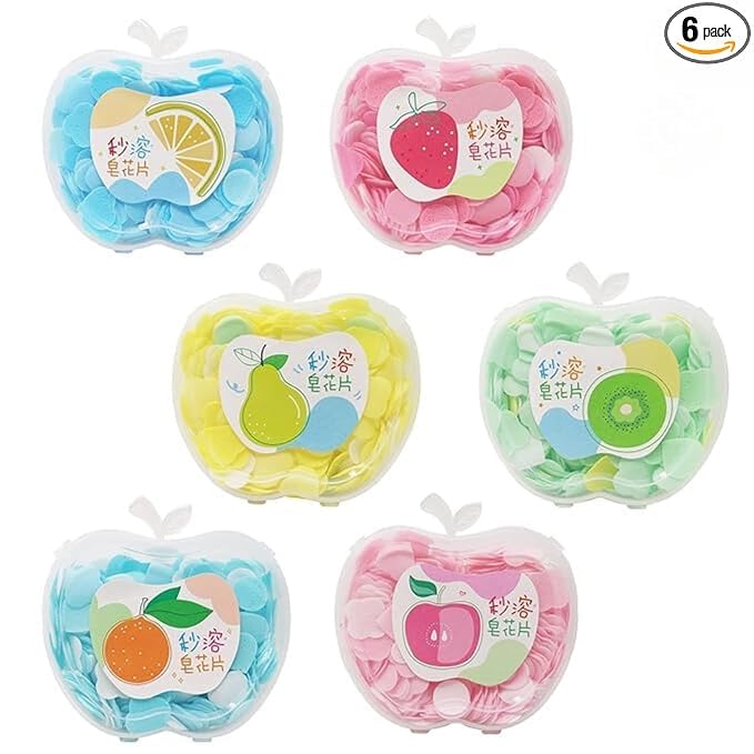 YBN Paper Soap in a Cute Plastic Box Clean Soft Bath for Travel Day Outing Trekking Pack of 2 - Image 5