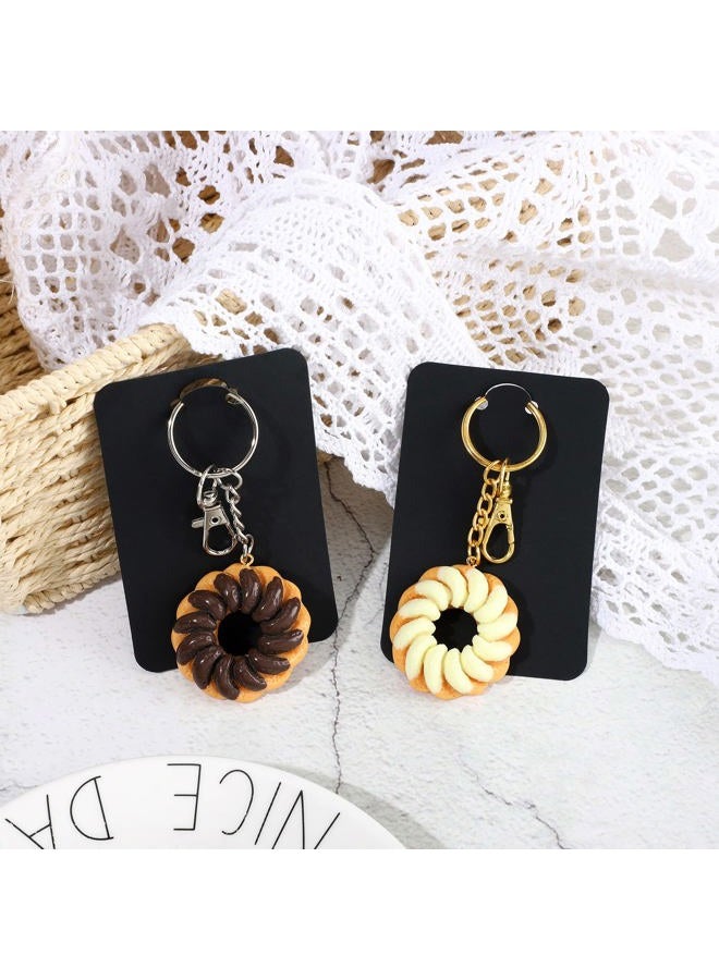 Pajean 320 Pcs Keychain Display Cards Self Sealing Bags 2.3 x 3.5 Inch Jewelry Cards for Selling Small Business Necklace Packaging (Black) - Image 3