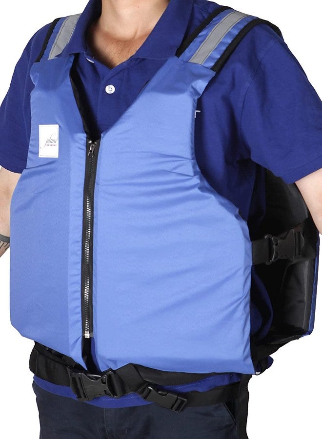 jilani Easy wear Adult Safety Life Jackets Vest, Weight Capacity up to 90 kg Buoyancy 100n Blue - Image 3